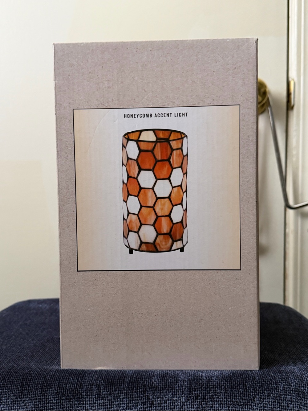 Cracker Barrel Honeycomb Accent Light - Orange and White